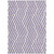 10' X 14' Purple And White Geometric Washable Indoor Outdoor Area Rug