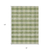 8' X 10' Green And Light Green Plaid Washable Indoor Outdoor Area Rug