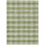 8' X 10' Green And Light Green Plaid Washable Indoor Outdoor Area Rug