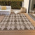 10' X 14' Brown And Chocolate Moroccan Washable Indoor Outdoor Area Rug - 606114983002