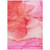 10' X 14' Pink Abstract Washable Non Skid Indoor Outdoor Area Rug