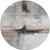 8' Brown Black And Gray Round Abstract Washable Indoor Outdoor Area Rug