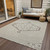 8' X 10' Beige Brown And Ivory Oriental Washable Indoor Outdoor Area Rug