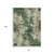 10' X 14' Fern Green And Beige Abstract Washable Indoor Outdoor Area Rug - 880016643442