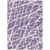 8' X 10' Purple and White Abstract Washable Non Skid Indoor Outdoor Area Rug