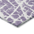8' X 10' Purple and White Abstract Washable Non Skid Indoor Outdoor Area Rug