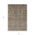 10' X 14' Brown And Tan Floral Washable Indoor Outdoor Area Rug