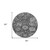 8' Gray And Ash Gray Round Damask Washable Indoor Outdoor Area Rug