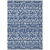 9' X 12' Navy Blue And Ivory Southwestern Washable Indoor Outdoor Area Rug