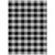 8' X 10' Black Gray And Ivory Plaid Washable Indoor Outdoor Area Rug