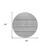 8' Gray Silver And Charcoal Round Striped Washable Indoor Outdoor Area Rug