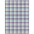 8' X 10' Purple Aqua And Beige Plaid Washable Indoor Outdoor Area Rug