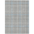 8' X 10' Gray Blue And Beige Plaid Washable Indoor Outdoor Area Rug