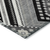 10' X 14' Black Gray And Ivory Tribal Washable Indoor Outdoor Area Rug