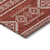 9' X 12' Red And Ivory Southwestern Washable Indoor Outdoor Area Rug