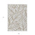 9' X 12' Beige And Brown Floral Washable Indoor Outdoor Area Rug