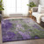 8' X 10' Olive Green And Purple Abstract Washable Indoor Outdoor Area Rug - 880016453423