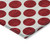 10' X 14' Red And Ivory Polka Dot Washable Indoor Outdoor Area Rug