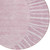 8' Blush Pink And Mauve Round Abstract Washable Indoor Outdoor Area Rug