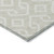 9' X 12' Beige And Ivory Geometric Washable Indoor Outdoor Area Rug