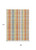 9' X 12' Peach Ivory And Orange Plaid Washable Indoor Outdoor Area Rug