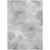 9' X 12' Ivory And Silver Floral Washable Indoor Outdoor Area Rug