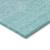 9' X 12' Sky Blue And Teal Blue Ombre Washable Indoor Outdoor Area Rug