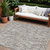 10' X 14' Taupe And Beige Tribal Washable Indoor Outdoor Area Rug