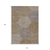 10' X 14' Taupe Beige And Green Geometric Washable Indoor Outdoor Area Rug