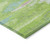 10' X 14' Lime Green And Sky Blue Abstract Washable Indoor Outdoor Area Rug