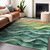 10' X 14' Teal Blue Abstract Washable Indoor Outdoor Area Rug - Teal Blue