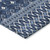 9' X 12' Navy Blue And Denim Blue Tribal Washable Indoor Outdoor Area Rug