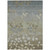 8' X 10' Khaki And Gray Floral Washable Indoor Outdoor Area Rug