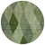 8' Green Mint Green And Sage Round Argyle Washable Indoor Outdoor Area Rug
