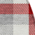8' Red Gray And Beige Round Plaid Washable Indoor Outdoor Area Rug
