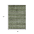 8' X 10' Olive Green Gray And Fern Green Southwestern Washable Indoor Outdoor Area Rug