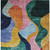 8' X 10' Green Orange And Pink Abstract Washable Indoor Outdoor Area Rug