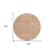 8' Coral And Ivory Round Floral Washable Indoor Outdoor Area Rug