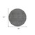 8' Charcoal And Gray Round Abstract Washable Indoor Outdoor Area Rug