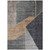 9' X 12' Charcoal Taupe And Gray Geometric Washable Indoor Outdoor Area Rug