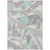 10' X 14' Lavender Mint Green And Ivory Geometric Washable Indoor Outdoor Area Rug
