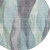 8' Teal Blue And Fern Green Round Abstract Washable Indoor Outdoor Area Rug
