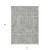 10' X 14' Gray And Ivory Abstract Washable Indoor Outdoor Area Rug Transitional Style - Gray, Ivory Color