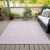 10' X 14' Pink And Ivory Geometric Washable Indoor Outdoor Area Rug Transitional Style - Pink, Ivory Color