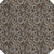 8' Chocolate And Charcoal Round Floral Washable Indoor Outdoor Area Rug