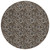 8' Chocolate And Charcoal Round Floral Washable Indoor Outdoor Area Rug