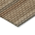 8' X 10' Taupe And Brown Striped Washable Indoor Outdoor Area Rug