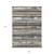 9' X 12' Charcoal Beige And Brown Striped Washable Indoor Outdoor Area Rug