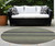 8' Round Sage Round Striped Washable Non Skid Indoor Outdoor Area Rug
