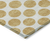 8' X 10' Gold And Ivory Polka Dot Washable Indoor Outdoor Area Rug